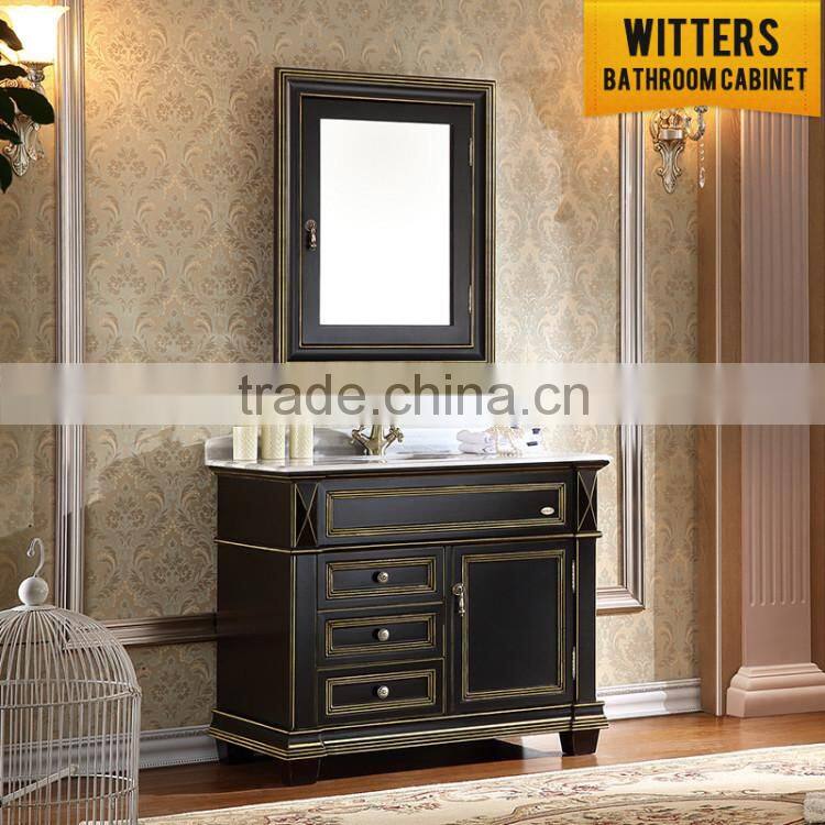 north america country style solid oak furniture bathroom cabinet
