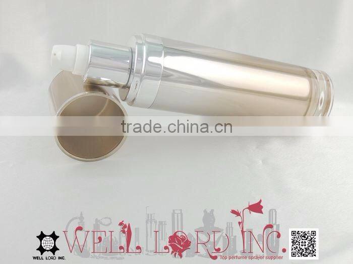 120ml pretty gold hot stamping cylinder MS lotion pump