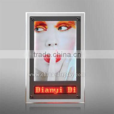 Popular items led backlit display acrylic circular light box panel