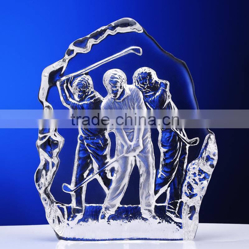 Crystal Iceberg Engraving Sport Craft GZ-G-016