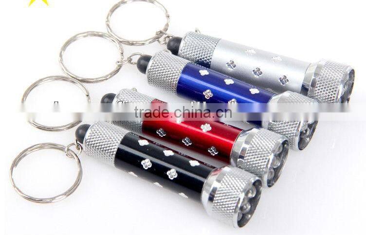 Hot sell factory direct supply promotional led light keychain