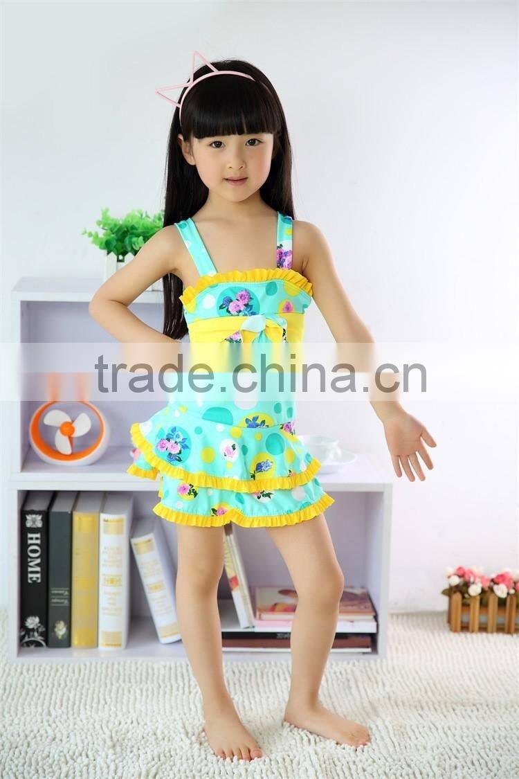 professional factory wholesale one-piece Polyester Swimsuit For Kids Girls Swimwear