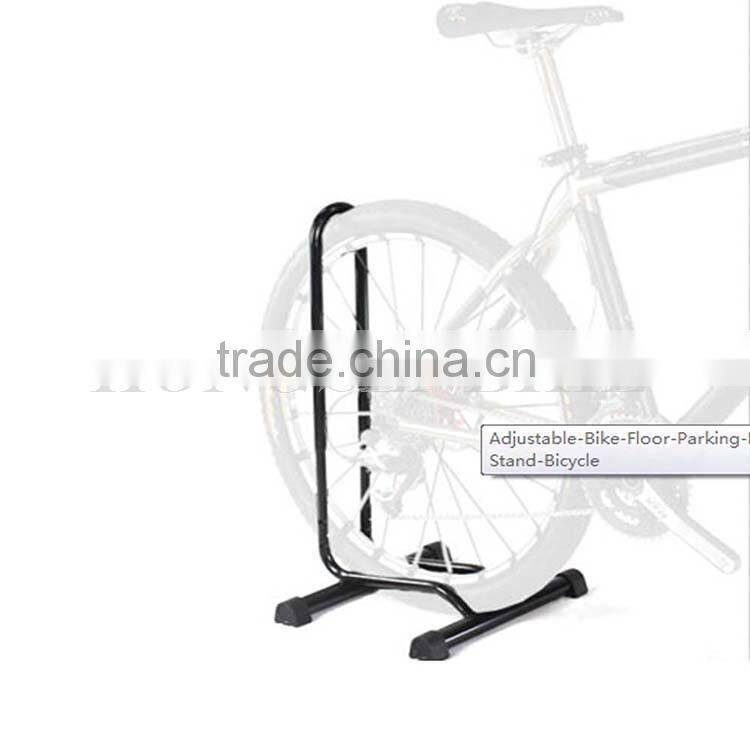 White Bicycle Bike Garage Floor Display Rack Cycle Repair Stand Parking Rack