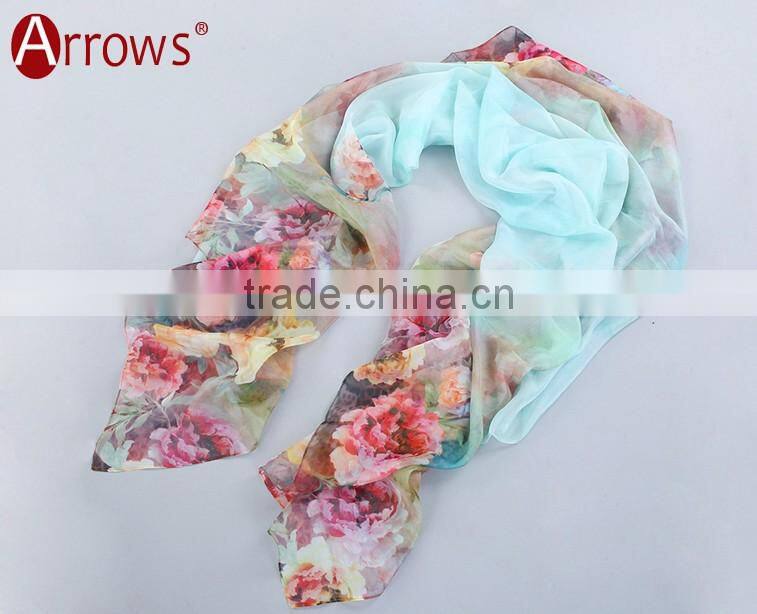 Good Quality Imitated Silk Fabric Women Ladies Scarf Shawls Wraps Poncho for Decoration Seaside