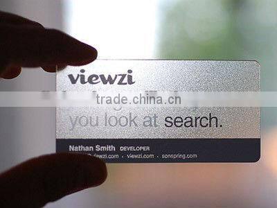 Frosted PVC Visiting Clear Card