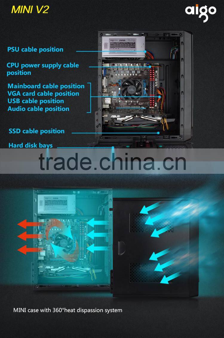 aigo V2 M-ATX DIY Mini Computer Case