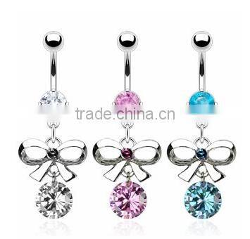 Gem crystal jeweled body piercing jewelry free belly button rings twister belly button ring navel belly ring