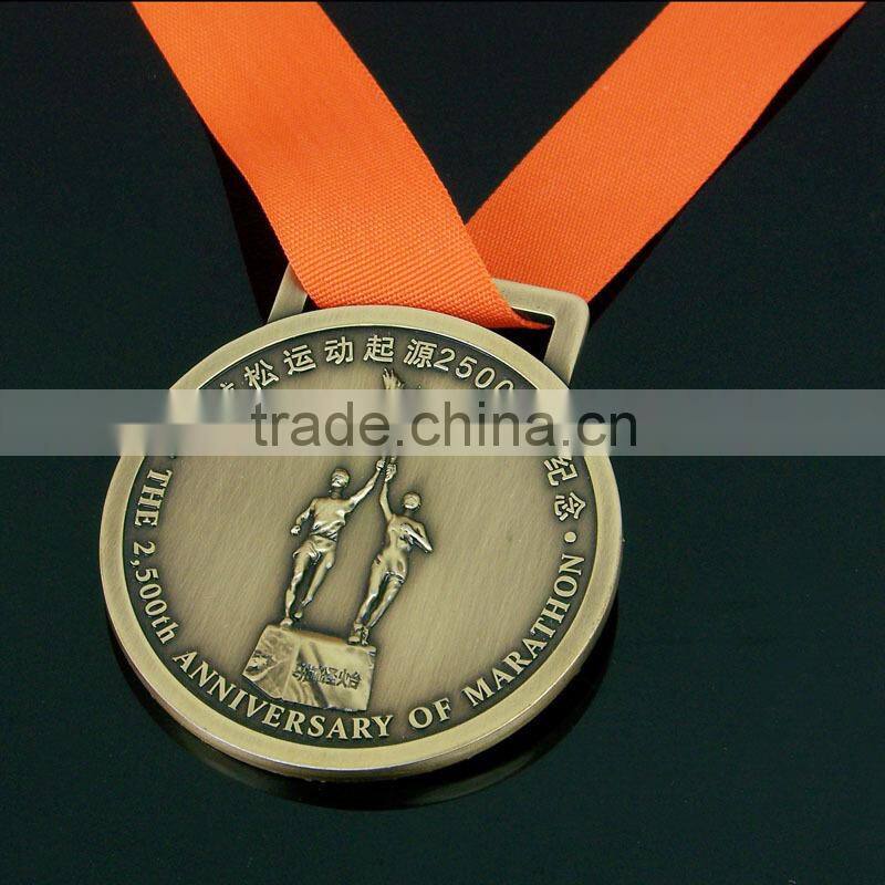 Cheap no minimum order gold award metal sport military medals