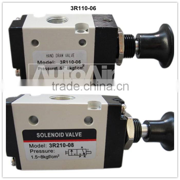 3 PORT 3L series hand-pull valve , manual three way valve