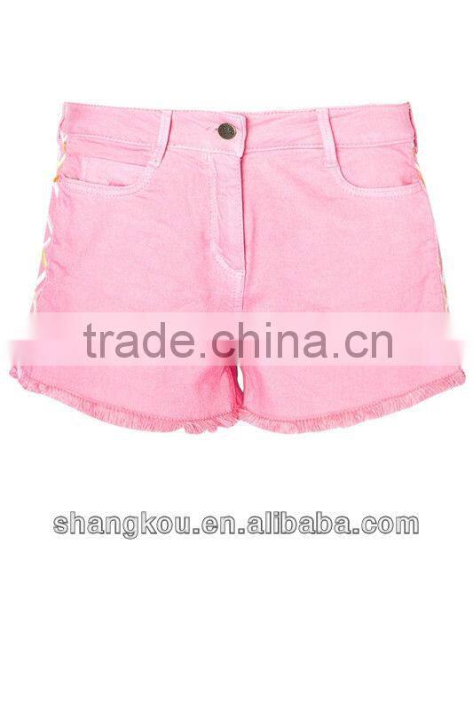Women Casual Shorts Slim Fit Embroider Fashion Shorts Daywear Sexy Shorts
