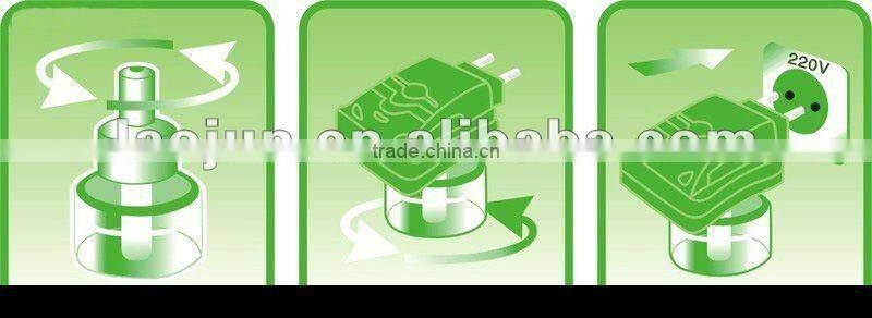 Electric mosquito vaporizer with liquid