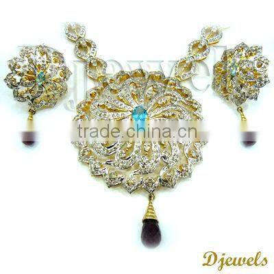 Diamond Necklace Sets, Diamond Jewelry, Bridal Necklace Sets