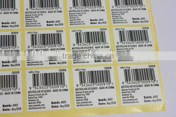 Cheap price stickers/barcode self adhesive labels