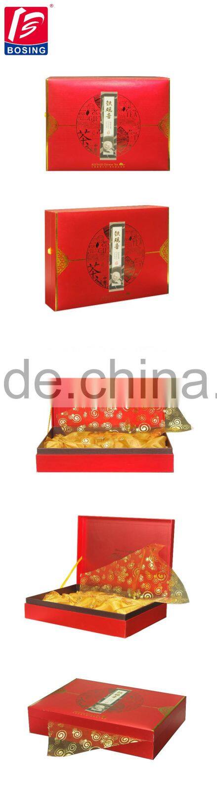 foldable paperboard packaging tea box with inner tray