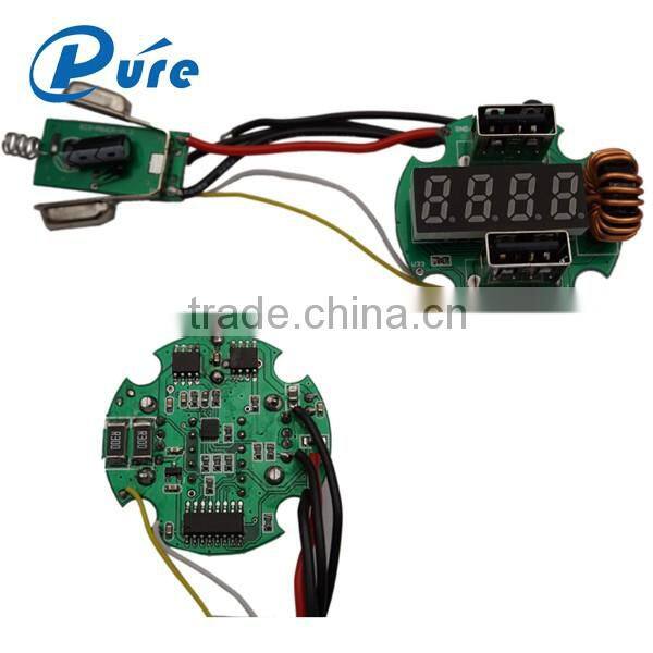 4 in 1 Dual USB 360-Degree Rotation Car Charger Cigarette Lighter Plug With Digital Voltmeter Ammeter Temperature Gauge for Cell