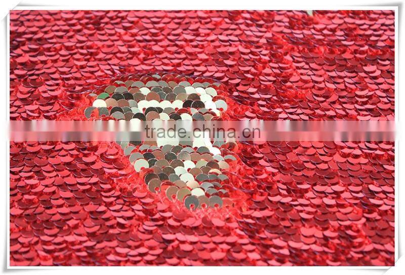 New Arrival Elegant embroidery shiny Reversible sequin upholstery fabric have inventory