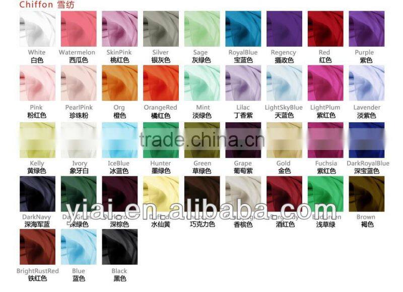 QQ321 One shoulder fuchsia chiffon bridesmaid dress patterns 2014