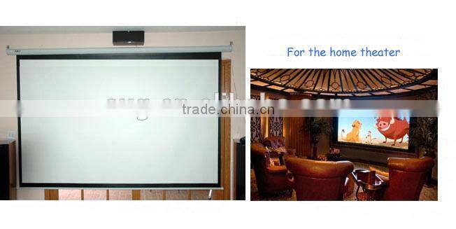 Motorised projection screen, electric projection screen, big size projector screen for office home theater school 60-300 inches