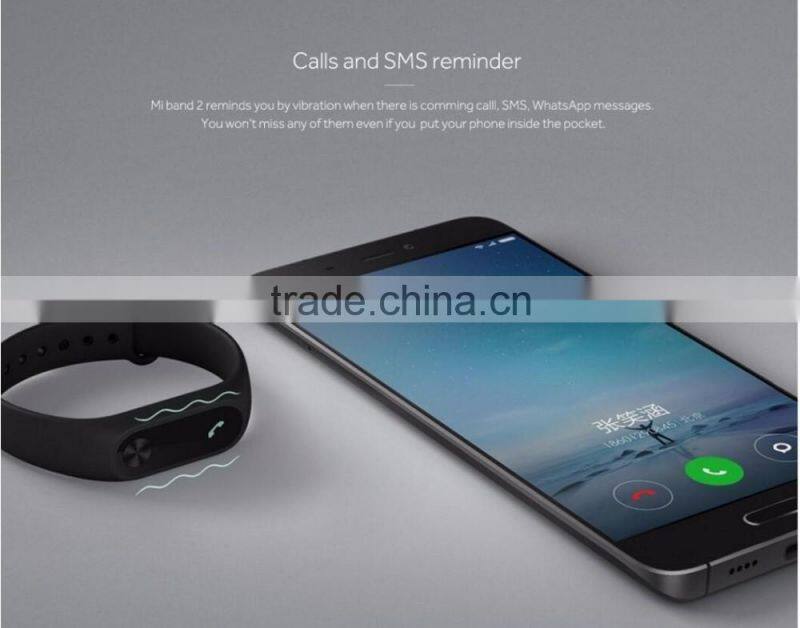 Original Xiaomi Mi Band 2 Wristband Bracelet Smart Heart Rate Fitness Tracker Monitor Bluetooth Phone Pedometer IP67 Waterproof