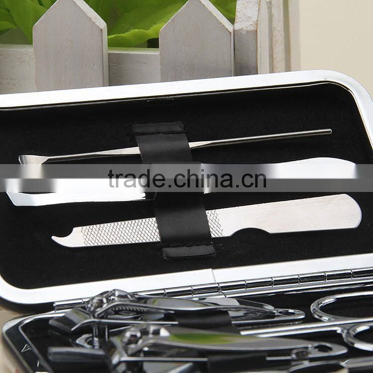 Bonvatt 6pcs manicure set WITH ALUMINUM PU bag makuep