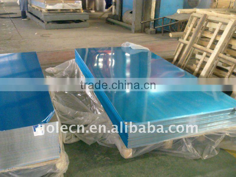 blue PVC coated aluminum plate/sheet