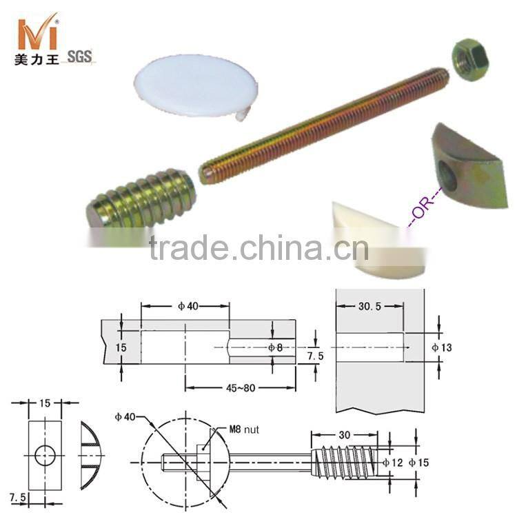 Hardware Type Furniture Joint Connector Bolts