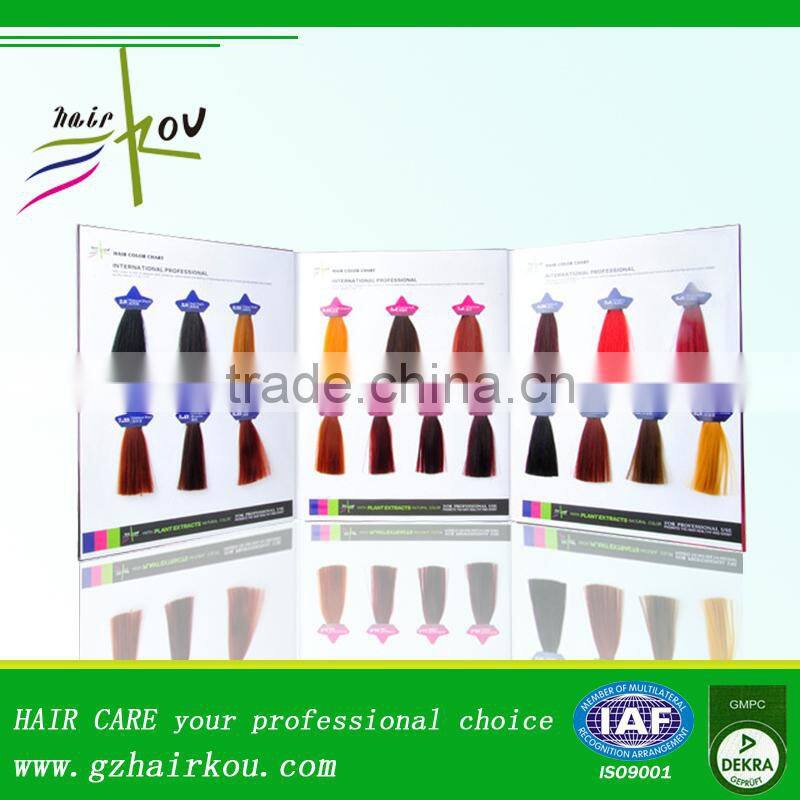 New Arrival hair color chart in hair dye