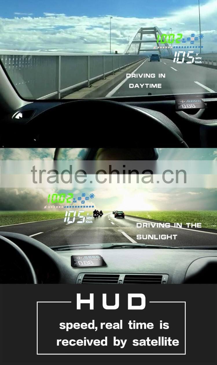 A3 3.5 inch GPS car HUD head up display windshield projection GPS