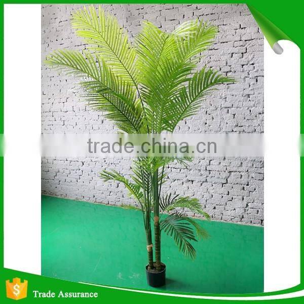 6 Feet 3 Trunk Artificial Cane Palm Silk Tree