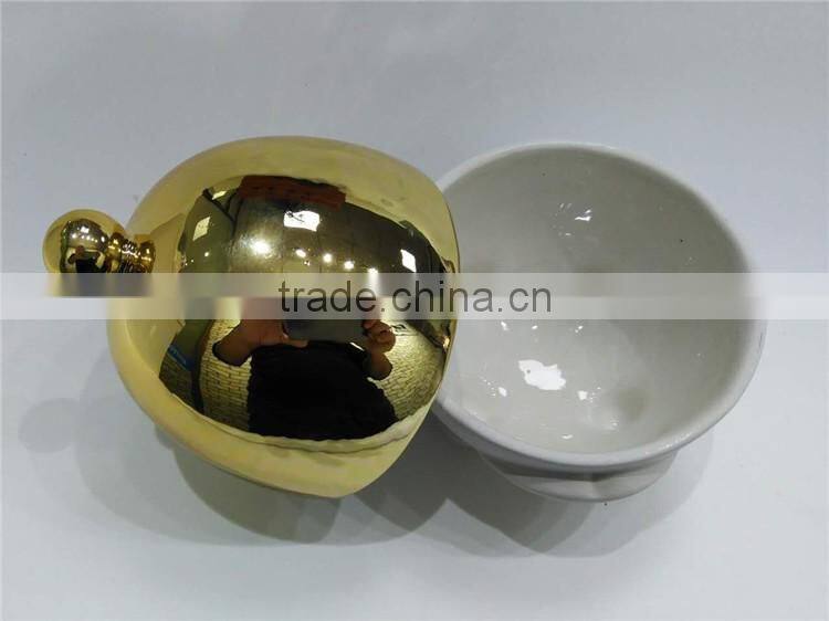 hot sale personalized color glazed decorative ceramic custom candle jar