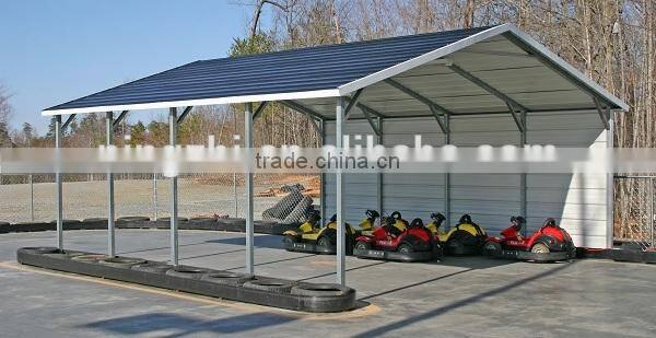 new-style metal car shelters