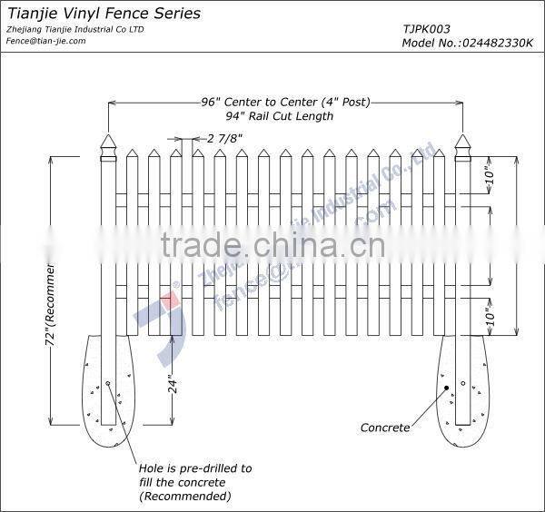 Free Maintenance PVC Slat Fence