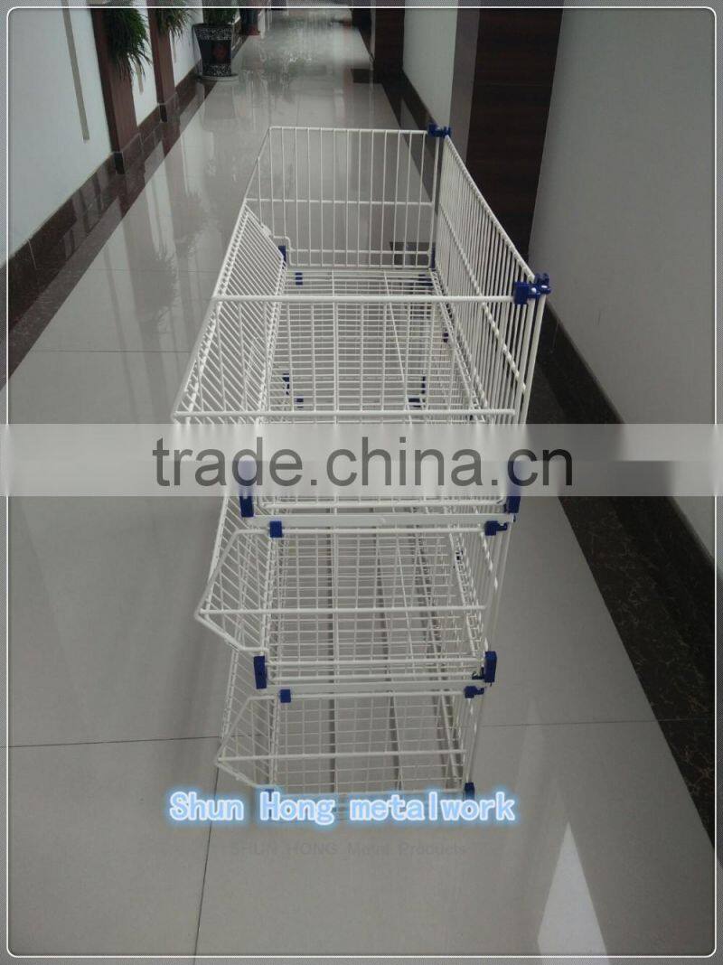 2016 new style folding Oblique mouth cage , Oblique mouth basket,wire basket