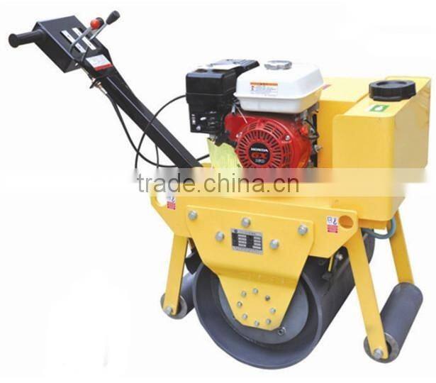 780kg double drum walking behind vibrating road roller compactor