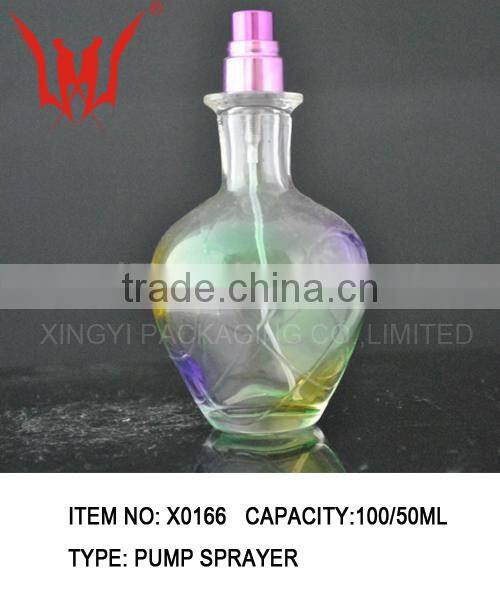 glass perfume bottles with pump/spray