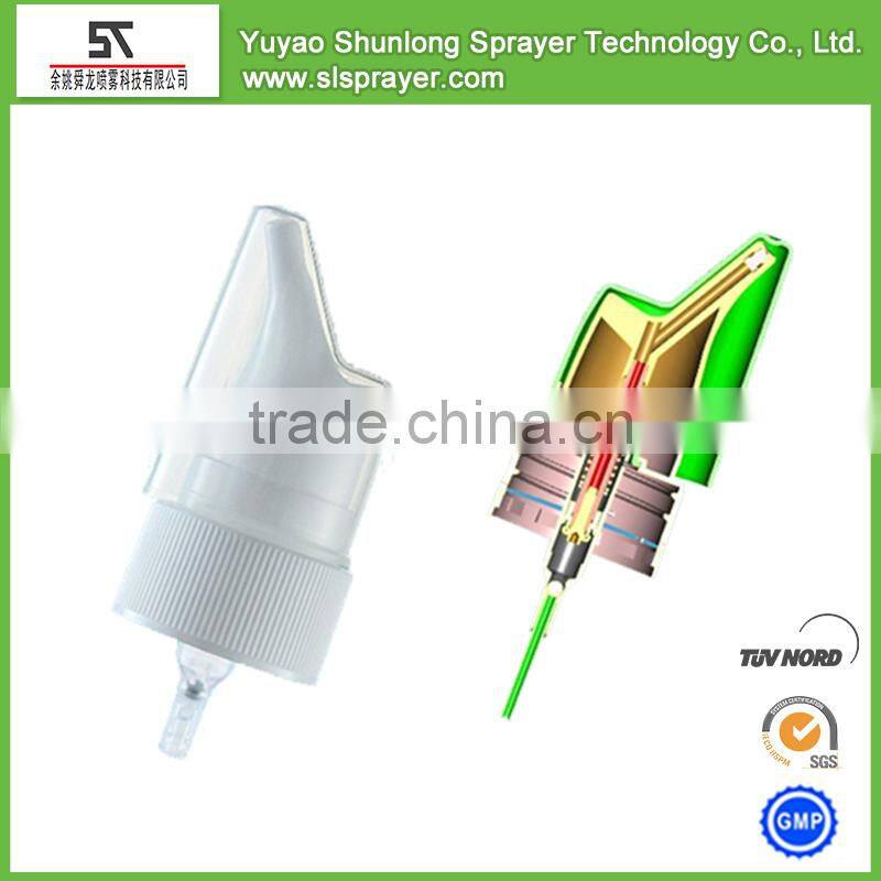 Plastic oblique nasal sprayer pump/medical throat Sprayer