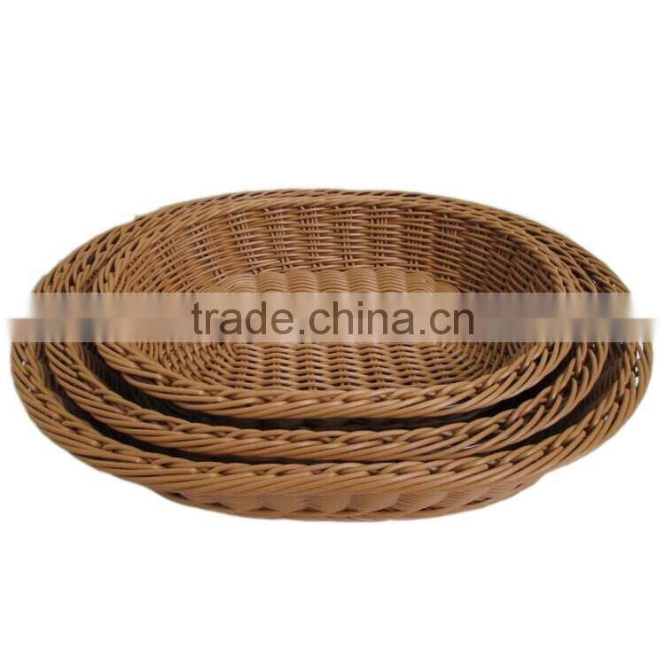 S&D The cheap rattan handmade laxury oval wicker empty fruit basket , wooden fruit crates for sale