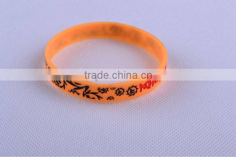 Stylish youth energy narrow wristbands silicone bangles