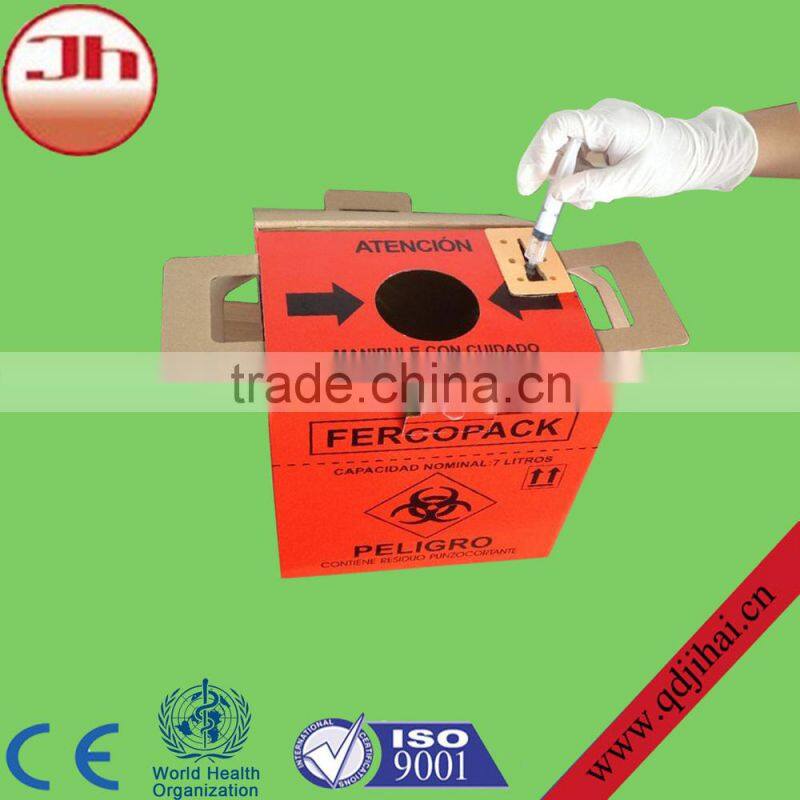clinic syringers and sharp medical waste box,waste paper box