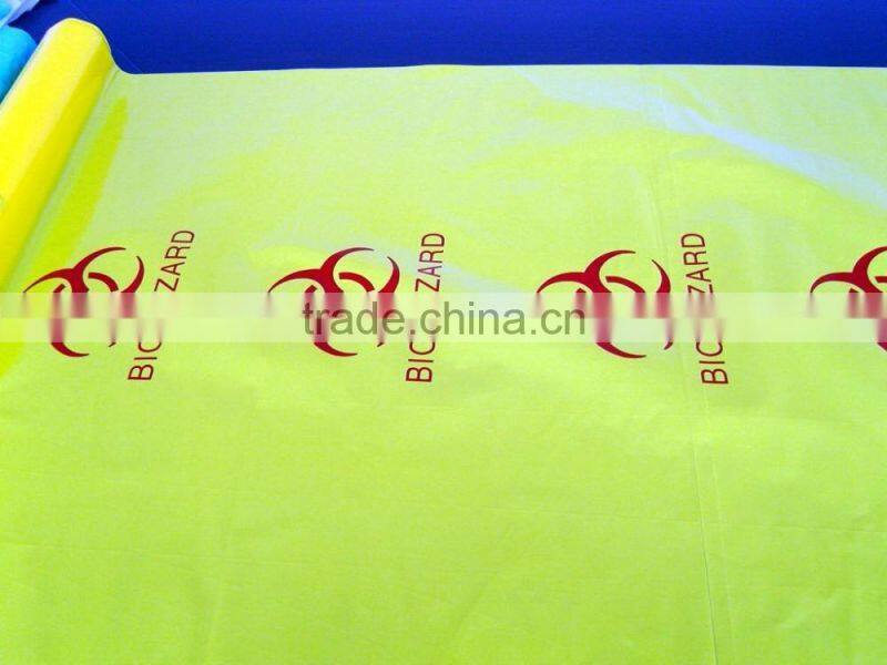 Embossed Black Plastic Garbage Bags with Drawstring