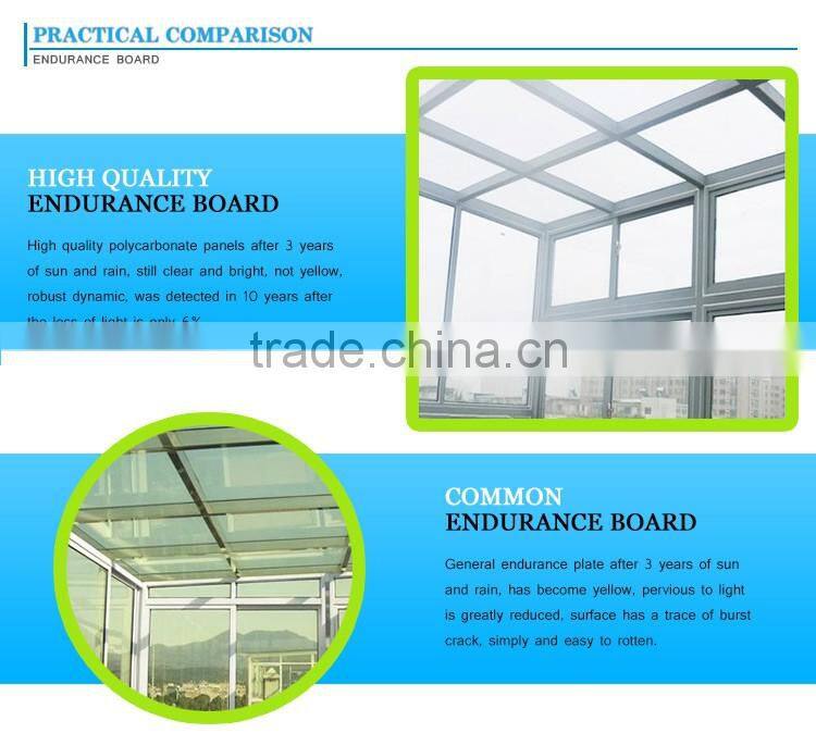 Polycarbonate types of roof covering sheets muti-wall structure 100% Bayer material