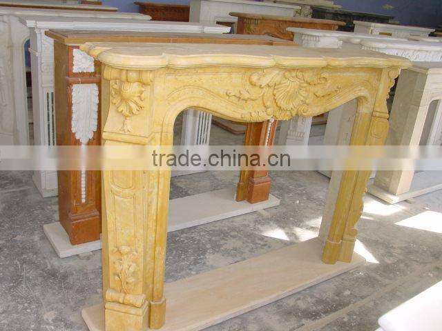 wholesale china white marble fireplace