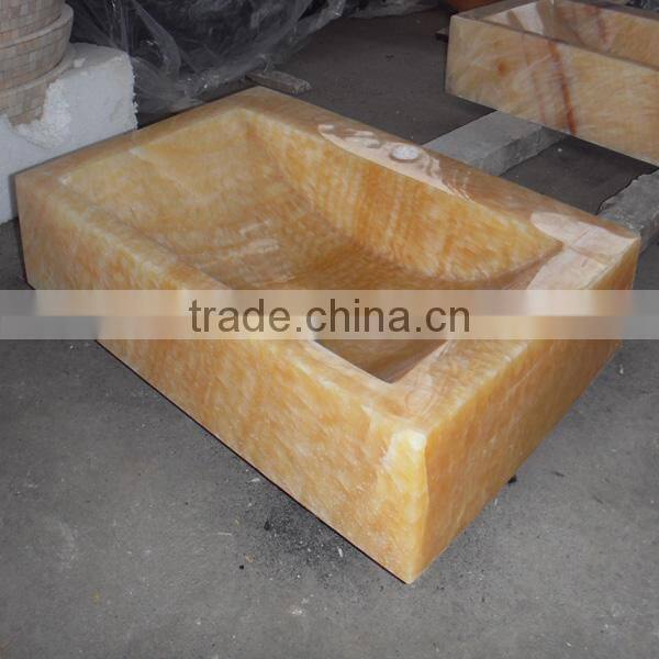 new travertine overmount sink