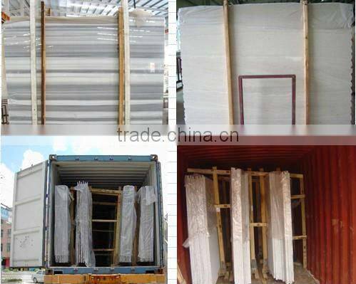 Newstar Cheap Wooden White Straight Vein Marble For Floor Wall Tile USA