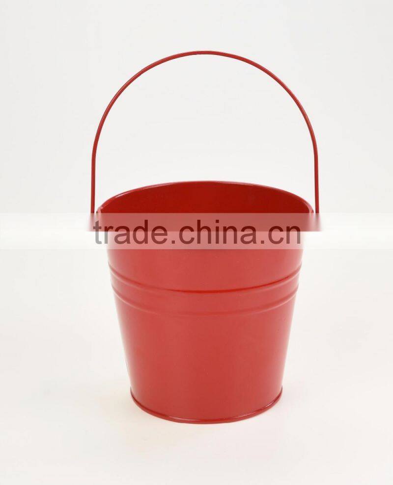 hot sale ice beer galvanized decorative small colored easter metal buckets with handle