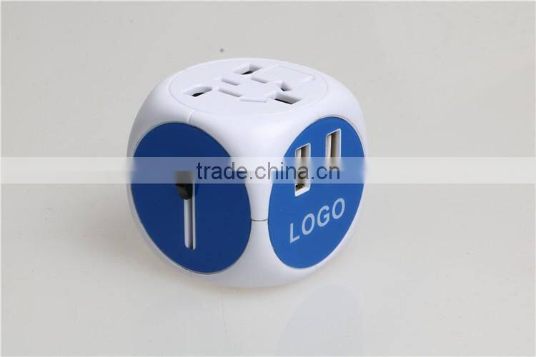 hot sell plug univeral travel double usb adapter world travel adaptor multipurpose plug travel adapter with usb