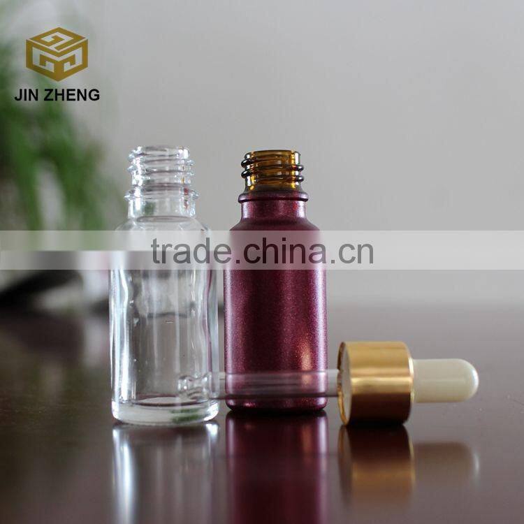 20ml colorful dropper essential oil glass bottle with spray