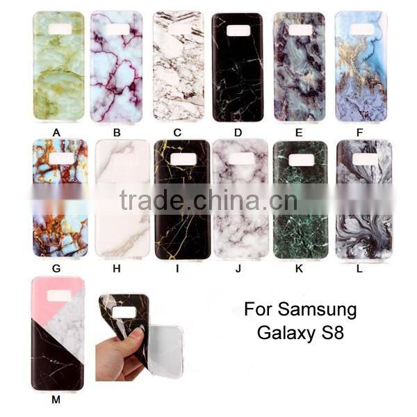 New arrival wholesales IMD marble soft phone case for samsung s8 s8 edge marble back cover