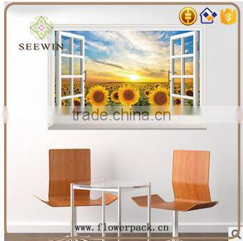 home decoration decorative sunflower 3d wall sticker