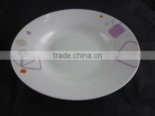 12 pcs dinnerware set with pig pattern decal